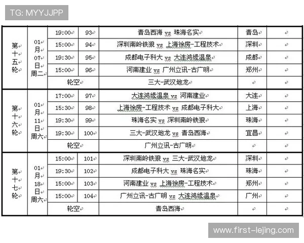 北京足球联赛完整赛程及重要比赛时间安排一览